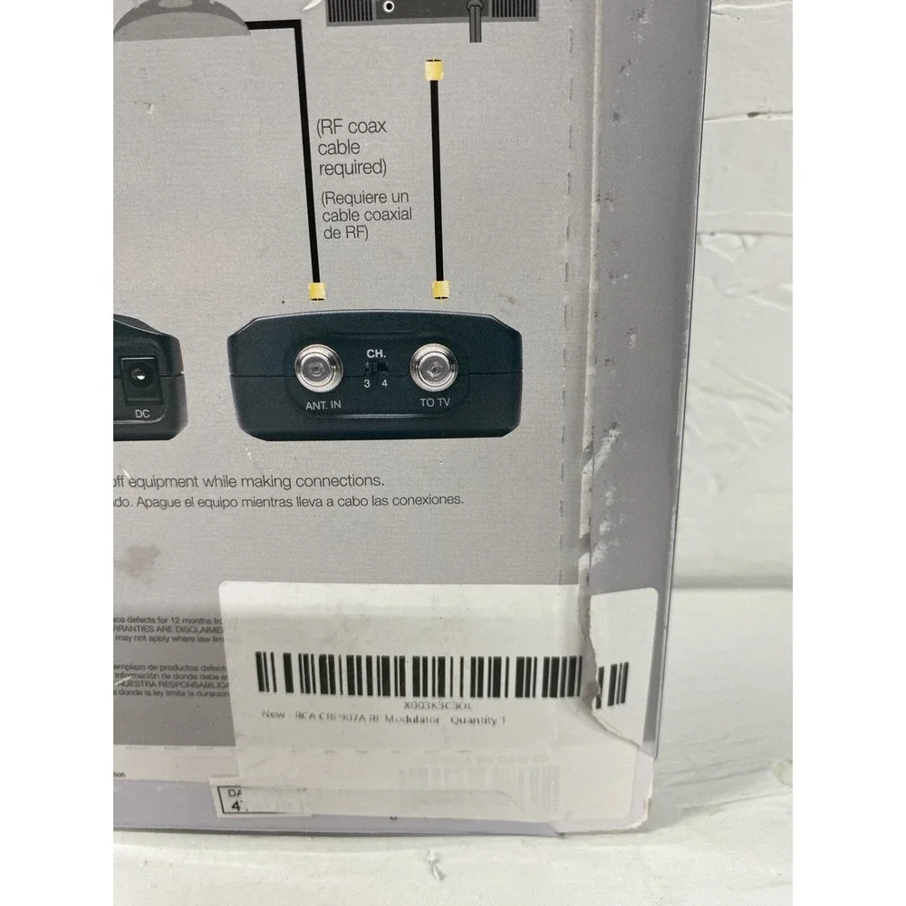 NEW: RCA Compact RF Modulator‎ [CRF907] For DVD, Games, Satellite VOXX 2016